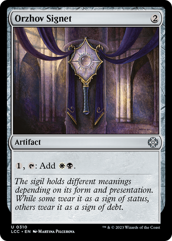 Orzhov Signet [The Lost Caverns of Ixalan Commander] - The Mythic Store | 24h Order Processing