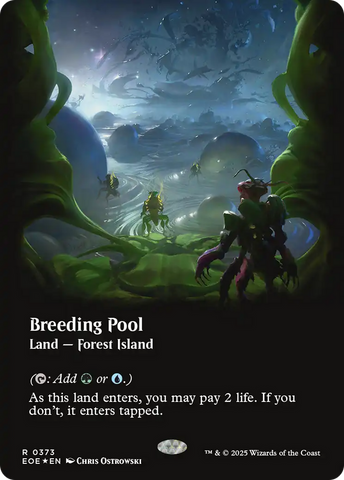 Breeding Pool (Borderless) (Galaxy Foil) [Edge of Eternities] - The Mythic Store | 24h Order Processing