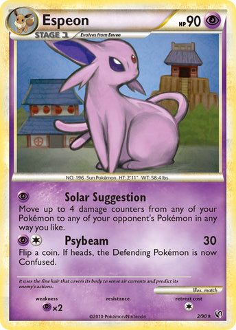 Espeon (2/90) (Theme Deck Exclusive) [HeartGold & SoulSilver: Undaunted] - The Mythic Store | 24h Order Processing