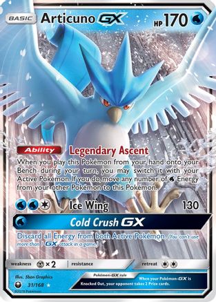 Articuno GX (31/168) [Sun & Moon: Celestial Storm] - The Mythic Store | 24h Order Processing