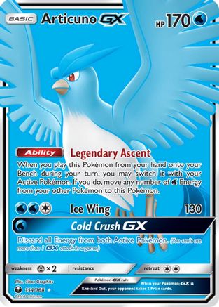 Articuno GX (154/168) [Sun & Moon: Celestial Storm] - The Mythic Store | 24h Order Processing