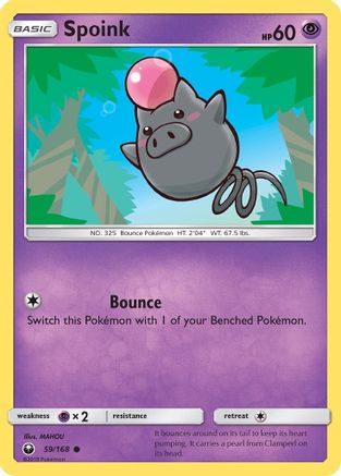 Spoink (59/168) [Sun & Moon: Celestial Storm] - The Mythic Store | 24h Order Processing