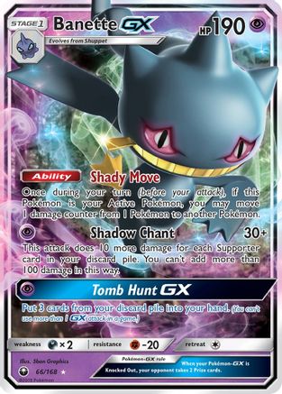 Banette GX (66/168) [Sun & Moon: Celestial Storm] - The Mythic Store | 24h Order Processing
