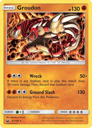 Groudon (81/168) [Sun & Moon: Celestial Storm] - The Mythic Store | 24h Order Processing