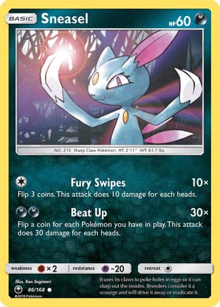 Sneasel (86/168) [Sun & Moon: Celestial Storm] - The Mythic Store | 24h Order Processing