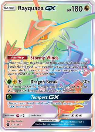 Rayquaza GX (177/168) [Sun & Moon: Celestial Storm] - The Mythic Store | 24h Order Processing
