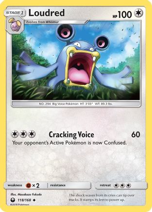Loudred (118/168) [Sun & Moon: Celestial Storm] - The Mythic Store | 24h Order Processing