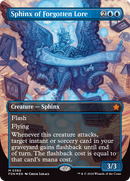 Sphinx of Forgotten Lore (Borderless) (Mana Foil) [Foundations] - The Mythic Store | 24h Order Processing