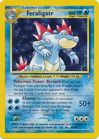 Feraligatr (4/111) [Neo Genesis Unlimited] - The Mythic Store | 24h Order Processing