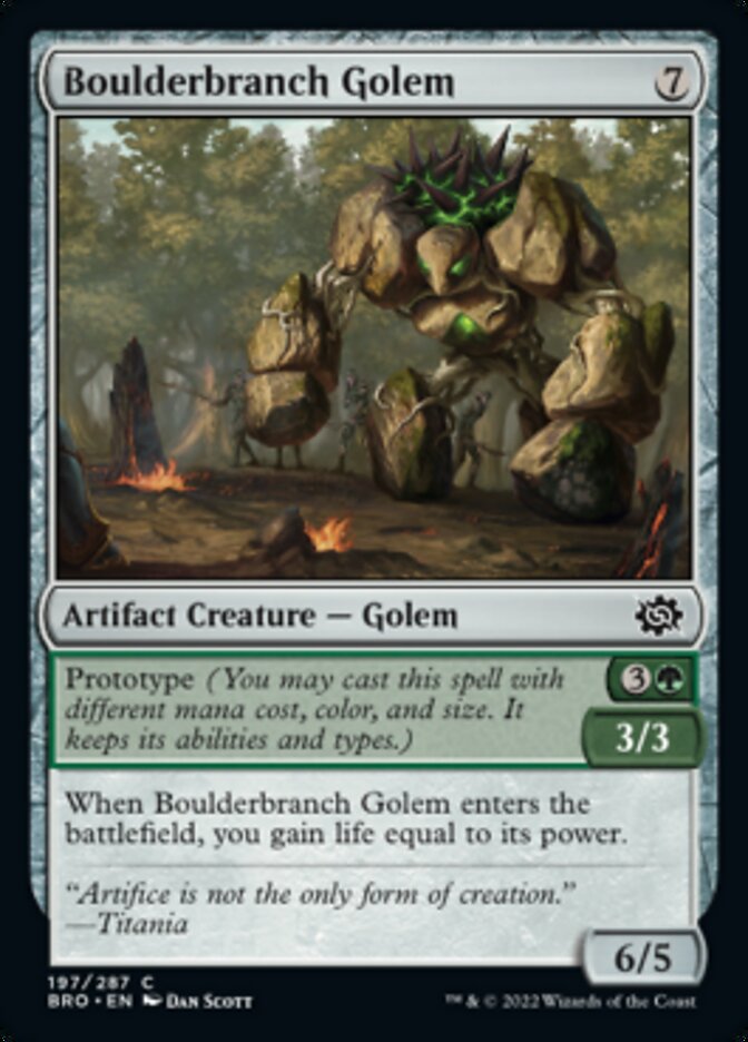 Boulderbranch Golem [The Brothers' War] - The Mythic Store | 24h Order Processing