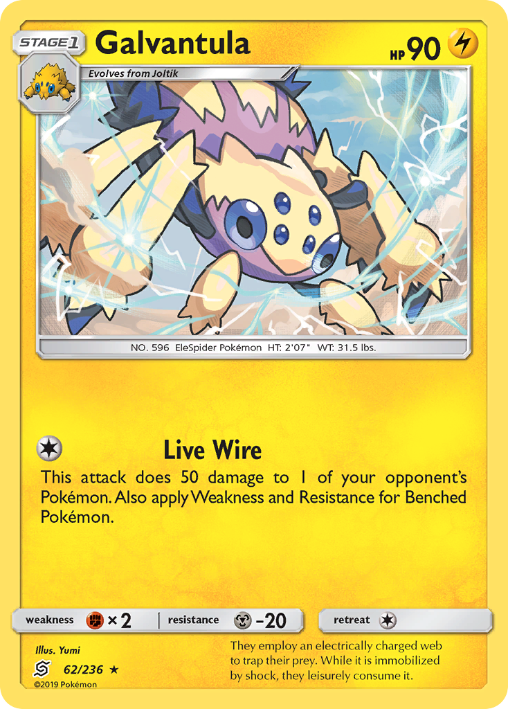 Galvantula (62/236) [Sun & Moon: Unified Minds] - The Mythic Store | 24h Order Processing