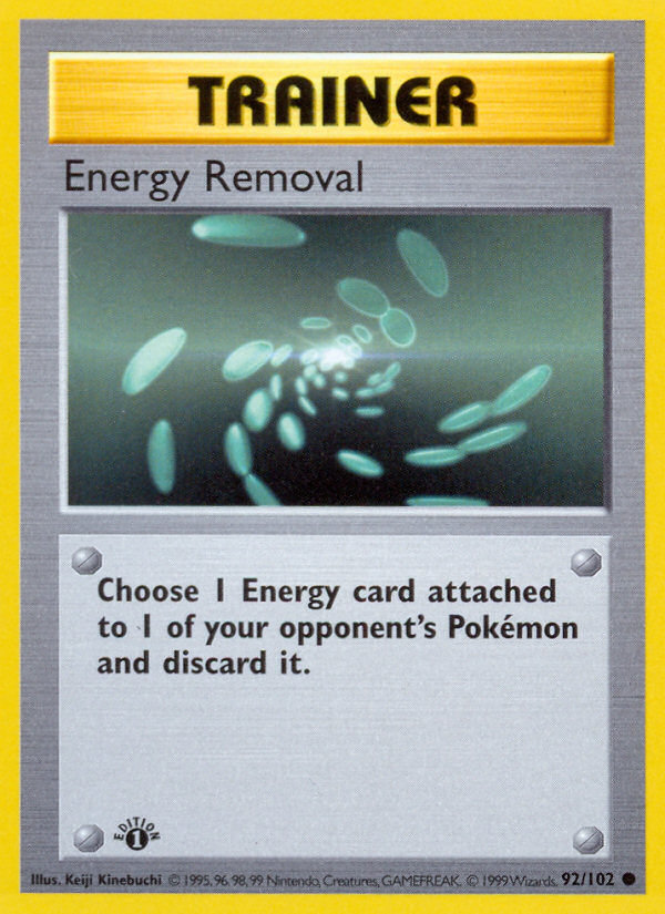 Energy Removal (92/102) (Shadowless) [Base Set 1st Edition] - The Mythic Store | 24h Order Processing