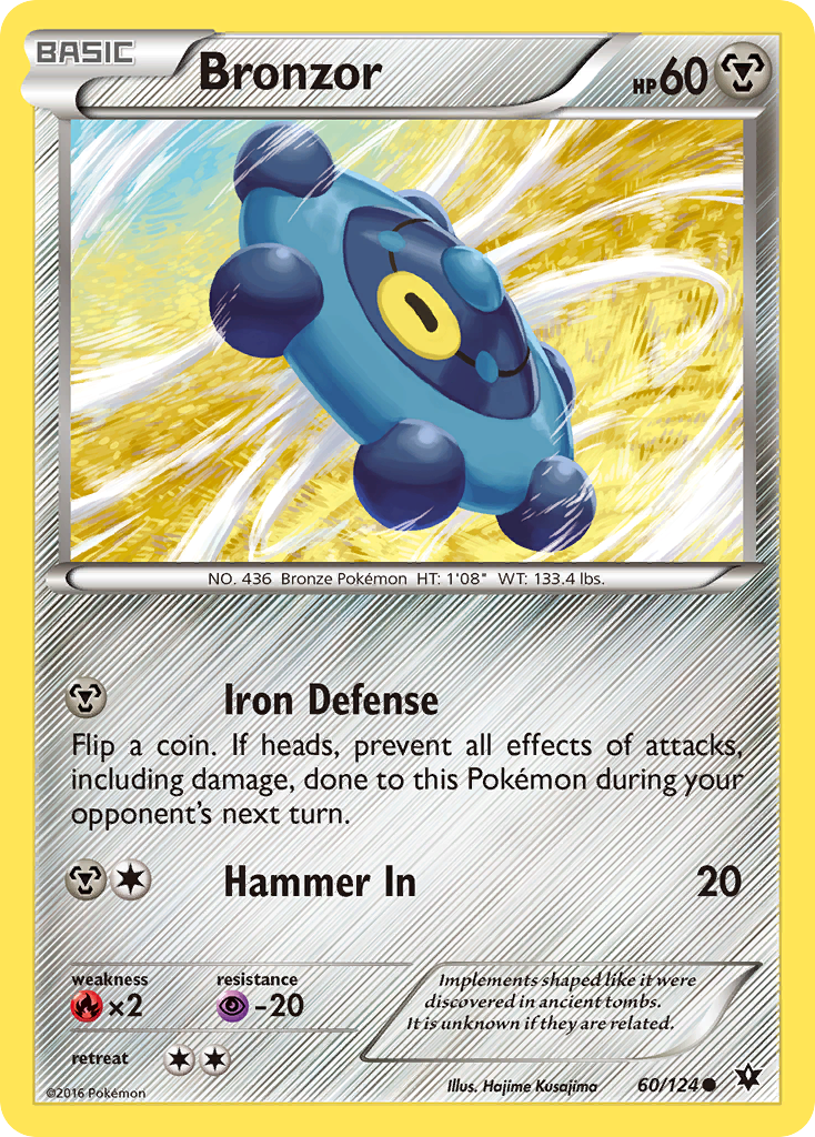 Bronzor (60/124) [XY: Fates Collide] - The Mythic Store | 24h Order Processing