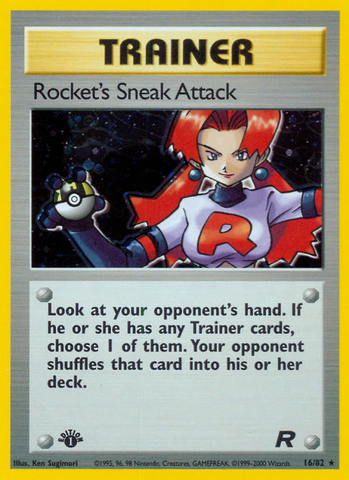 Rocket's Sneak Attack (16/82) [Team Rocket 1st Edition] - The Mythic Store | 24h Order Processing