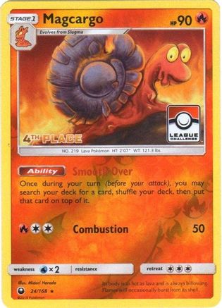 Magcargo (24/168) (League Promo 4th Place) [Sun & Moon: Celestial Storm] - The Mythic Store | 24h Order Processing