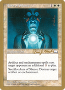 Aura of Silence (Brian Hacker) [World Championship Decks 1998] - The Mythic Store | 24h Order Processing