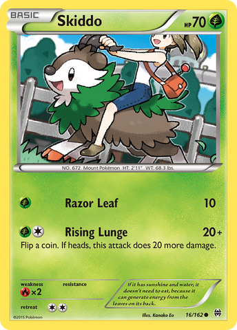 Skiddo (16/162) [XY: BREAKthrough] - The Mythic Store | 24h Order Processing
