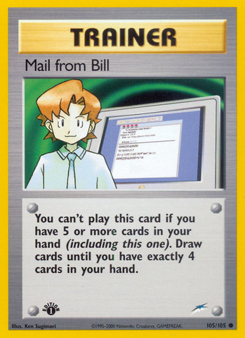 Mail from Bill (105/105) [Neo Destiny 1st Edition] - The Mythic Store | 24h Order Processing