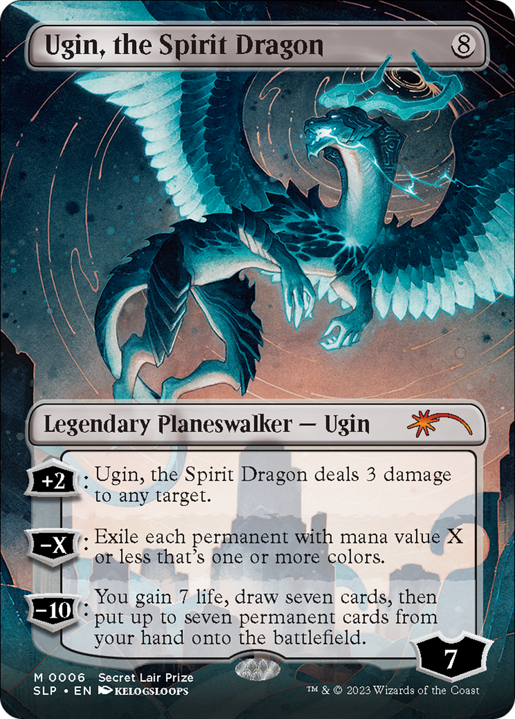 Ugin, the Spirit Dragon (Borderless) [Secret Lair Showdown] - The Mythic Store | 24h Order Processing