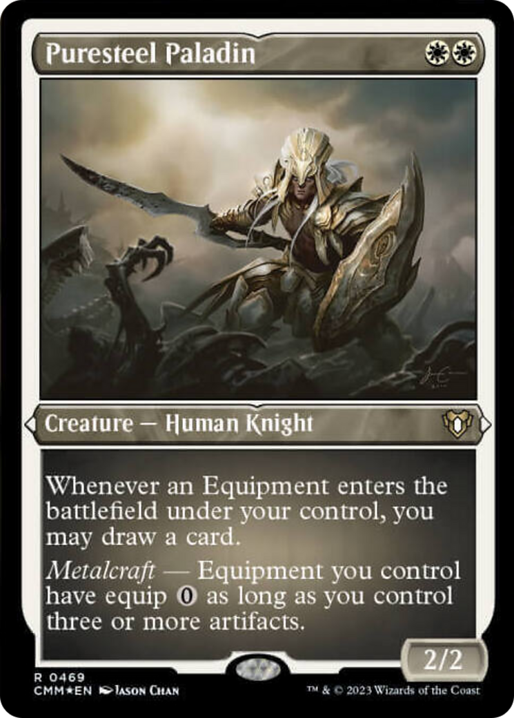 Puresteel Paladin (Foil Etched) [Commander Masters] - The Mythic Store | 24h Order Processing