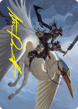 Gryffwing Cavalry Art Card (Gold-Stamped Signature) [Innistrad: Crimson Vow Art Series] - The Mythic Store | 24h Order Processing