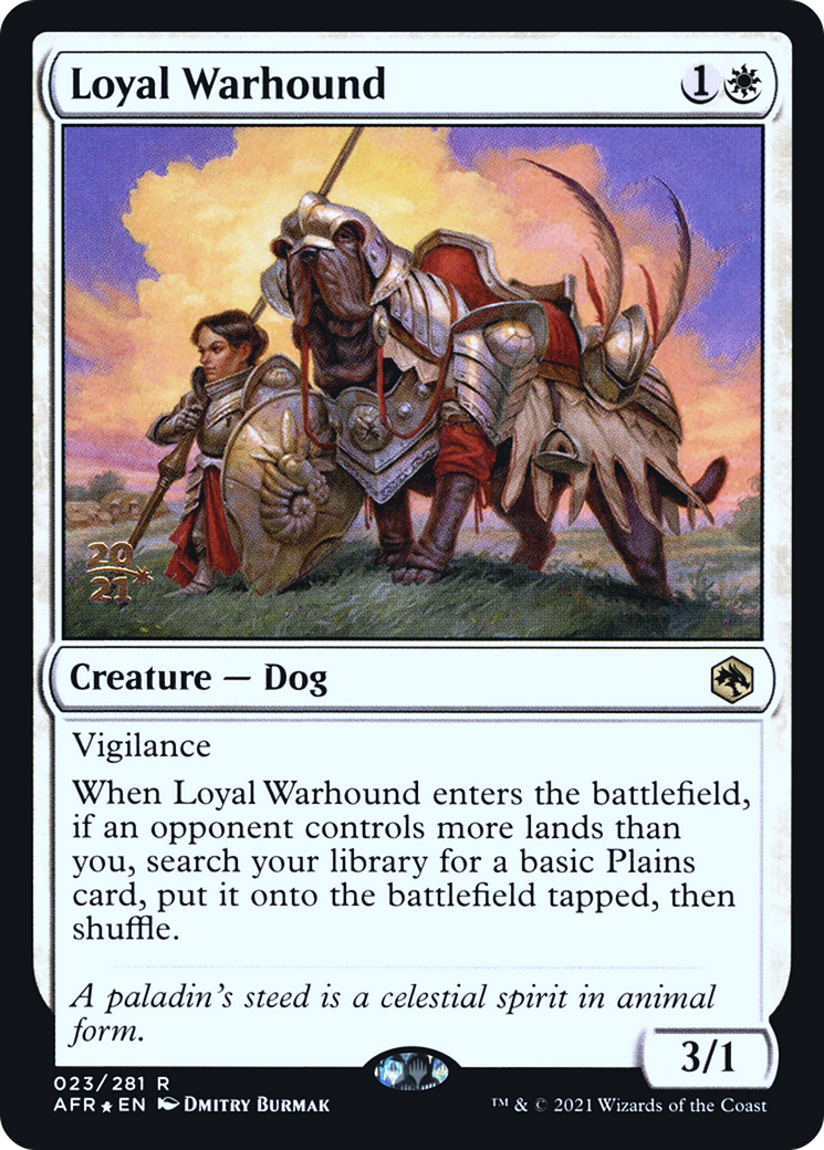 Loyal Warhound [Dungeons & Dragons: Adventures in the Forgotten Realms Prerelease Promos] - The Mythic Store | 24h Order Processing