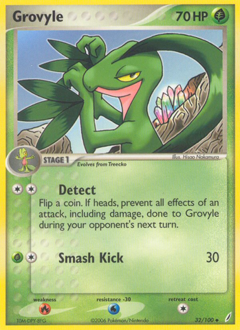 Grovyle (32/100) [EX: Crystal Guardians] - The Mythic Store | 24h Order Processing