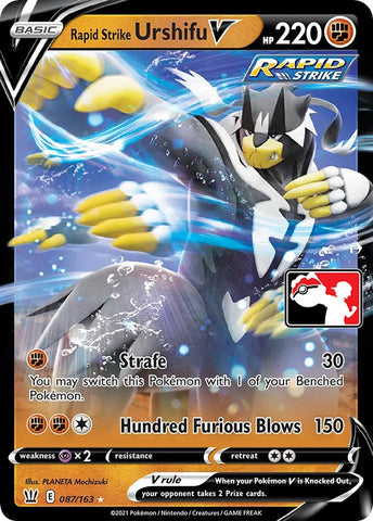 Rapid Strike Urshifu V (087/163) [Prize Pack Series One] - The Mythic Store | 24h Order Processing