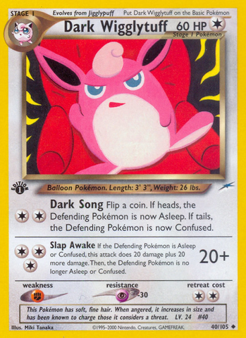 Dark Wigglytuff (40/105) [Neo Destiny 1st Edition] - The Mythic Store | 24h Order Processing