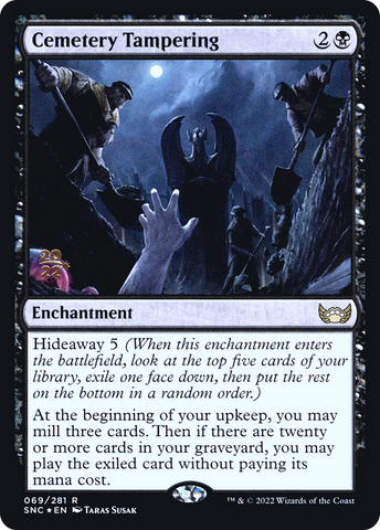 Cemetery Tampering [Streets of New Capenna Prerelease Promos] - The Mythic Store | 24h Order Processing