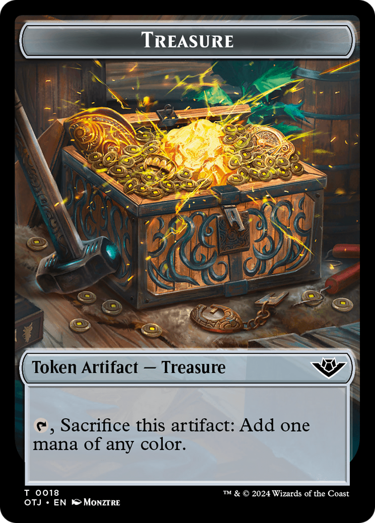 Treasure // Golem Double-Sided Token [Outlaws of Thunder Junction Tokens] - The Mythic Store | 24h Order Processing