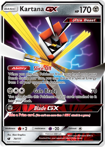 Kartana GX (70/111) [Sun & Moon: Crimson Invasion] - The Mythic Store | 24h Order Processing