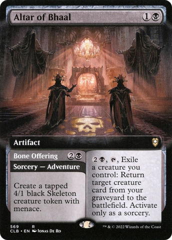 Altar of Bhaal // Bone Offering (Extended Art) [Commander Legends: Battle for Baldur's Gate] - The Mythic Store | 24h Order Processing