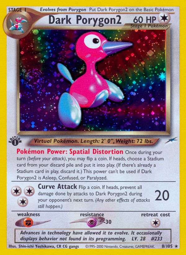 Dark Porygon2 (8/105) [Neo Destiny 1st Edition] - The Mythic Store | 24h Order Processing