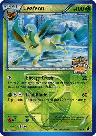 Leafeon (11)/116 (Regional Championship Promo) [League & Championship Cards] - The Mythic Store | 24h Order Processing