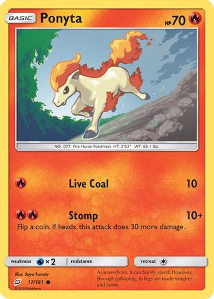 Ponyta (17/181) [Sun & Moon: Team Up] - The Mythic Store | 24h Order Processing