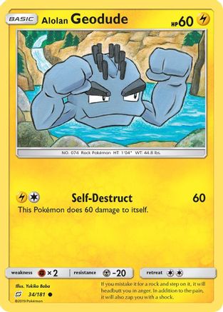 Alolan Geodude (34/181) [Sun & Moon: Team Up] - The Mythic Store | 24h Order Processing