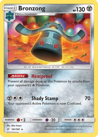 Bronzong (101/181) [Sun & Moon: Team Up] - The Mythic Store | 24h Order Processing