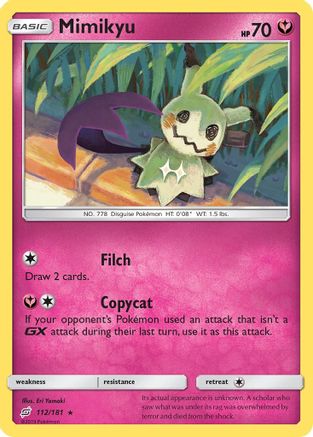 Mimikyu (112/181) [Sun & Moon: Team Up] - The Mythic Store | 24h Order Processing