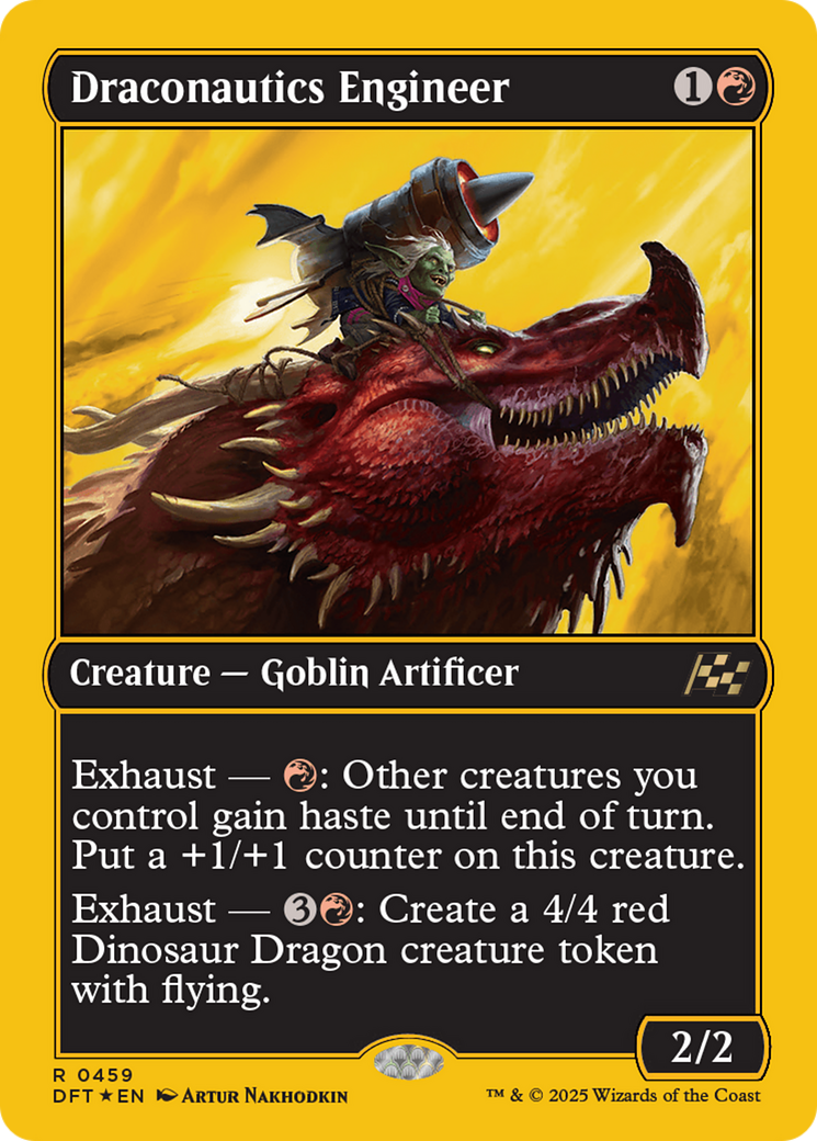 Draconautics Engineer (First-Place Foil) [Aetherdrift] - The Mythic Store | 24h Order Processing
