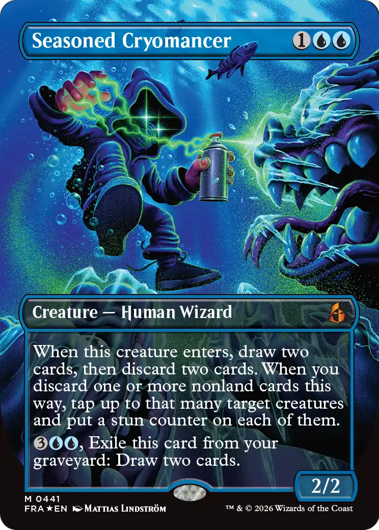Seasoned Cryomancer (Borderless) (0441) [Reality Fracture] - The Mythic Store | 24h Order Processing