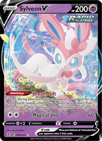 Sylveon V (074/203) [Sword & Shield: Evolving Skies] - The Mythic Store | 24h Order Processing