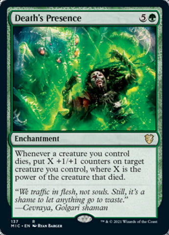 Death's Presence [Innistrad: Midnight Hunt Commander] - The Mythic Store | 24h Order Processing