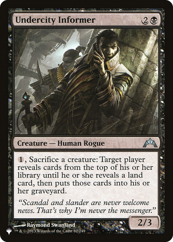 Undercity Informer [The List] - The Mythic Store | 24h Order Processing