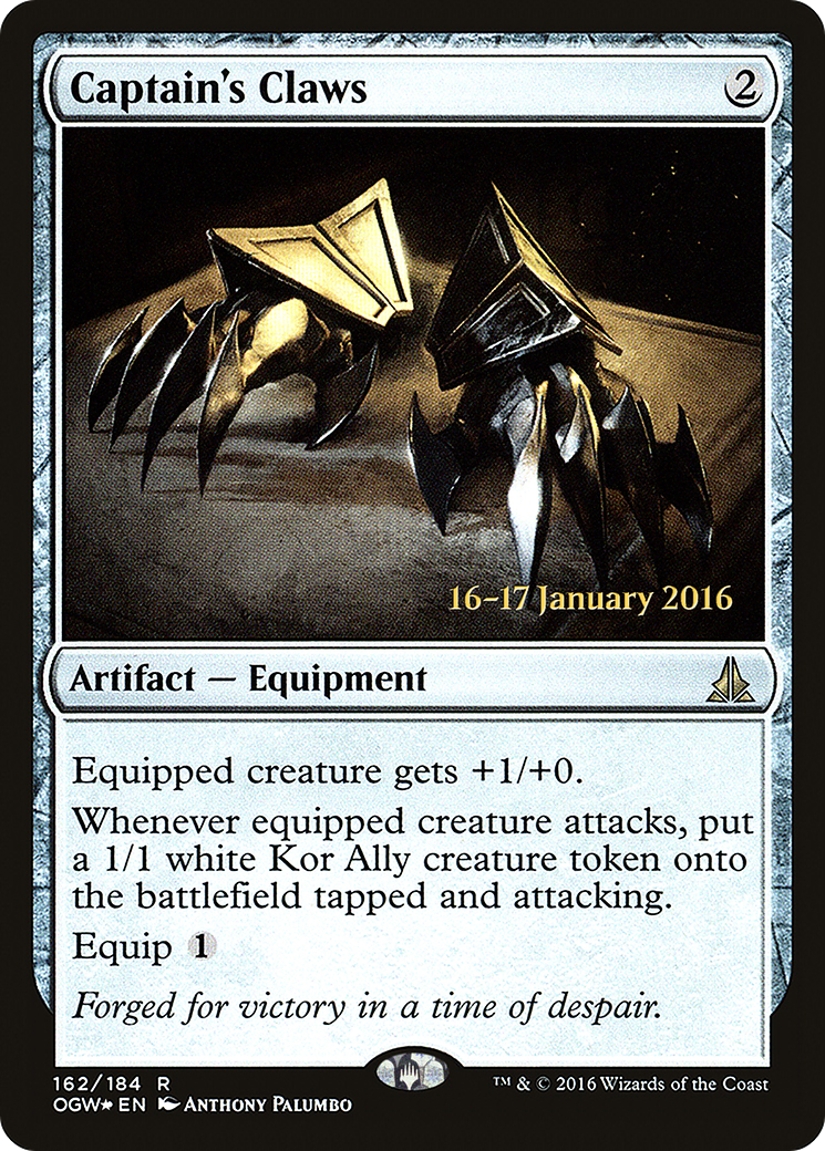 Captain's Claws [Oath of the Gatewatch Prerelease Promos] - The Mythic Store | 24h Order Processing