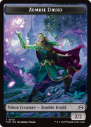 Zombie Druid // Treasure Double-Sided Token [Tarkir: Dragonstorm Tokens] - The Mythic Store | 24h Order Processing