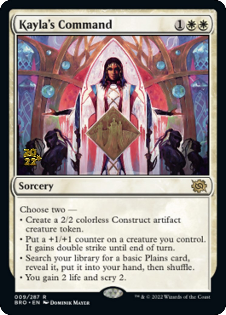 Kayla's Command [The Brothers' War Prerelease Promos] - The Mythic Store | 24h Order Processing