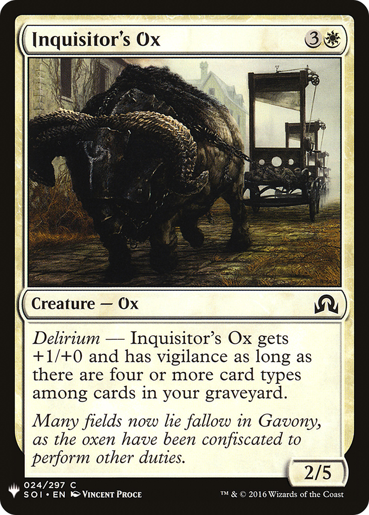 Inquisitor's Ox [Mystery Booster] - The Mythic Store | 24h Order Processing