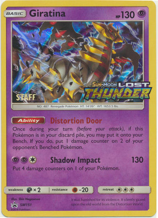 Giratina (SM151) (Staff Prerelease Promo) [Sun & Moon: Black Star Promos] - The Mythic Store | 24h Order Processing