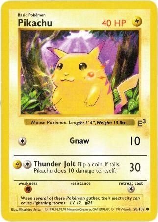 Pikachu (58/102) (E3 Stamped Promo with Red Cheeks) [Miscellaneous Cards] - The Mythic Store | 24h Order Processing